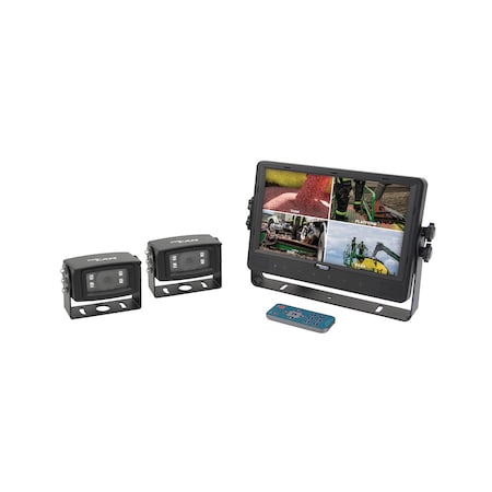 A & I Products CabCAM  Video System, Quad (9" Digital Touch Screen LCD Monit2 White Light Cameras) 11"x10"x4" A-CWL9M2CQ